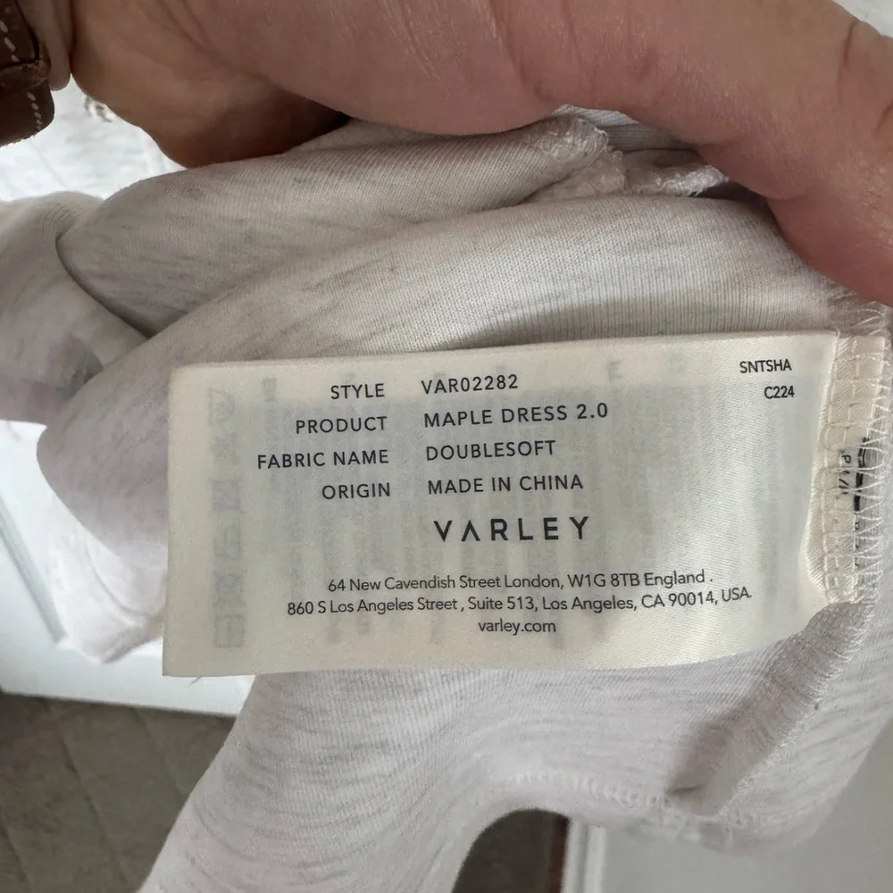 Varley Maple 2.0 Dress in Ivory Marl size Medium - Picture 11 of 13
